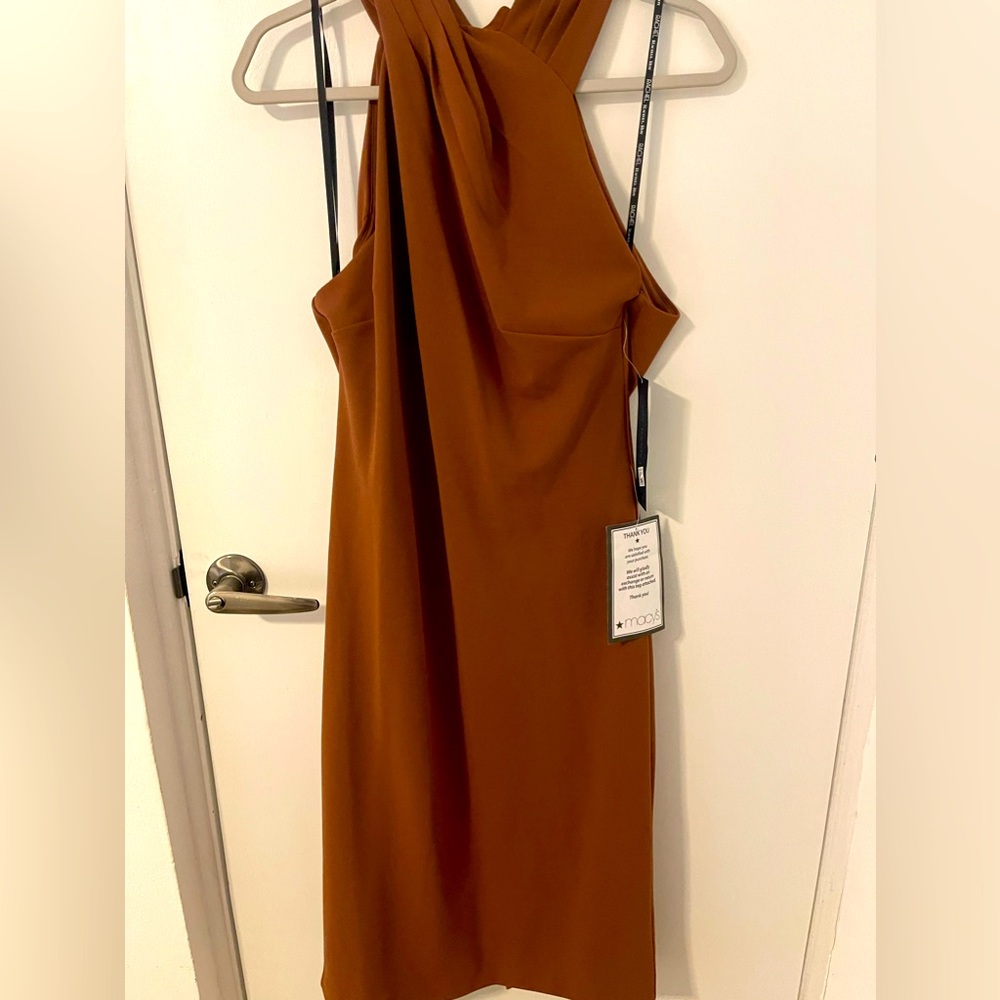 New cross top cocktail dress